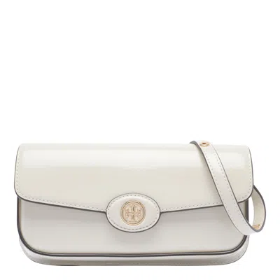 Tory Burch Robinson Shoulder Bag In White