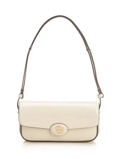 Tory Burch Robinson Shoulder Bags White