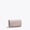 Tory Burch Robinson Spazzolato Chain Wallet In Primrose