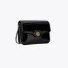 Tory Burch Robinson Spazzolato Convertible Shoulder Bag In Black