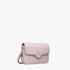 Tory Burch Robinson Spazzolato Convertible Shoulder Bag In Lilac Lily
