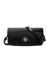Tory Burch Robinson Spazzolato Cross Body Bag In Black