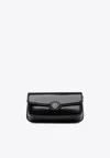 Tory Burch Robinson Spazzolato E/w Shoulder Bag In Black
