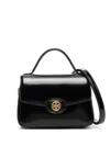 Tory Burch Robinson Spazzolato Shoulder Bag In Black