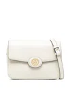 Tory Burch Robinson Spazzolato Shoulder Bag In Nude