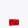 Tory Burch Robinson Spazzolato Zip Card Case