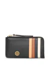 Tory Burch Robinson Zip Multicolor Black Cardholder