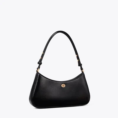 Tory Burch Robinson Zip Top Shoulder Bag In Black