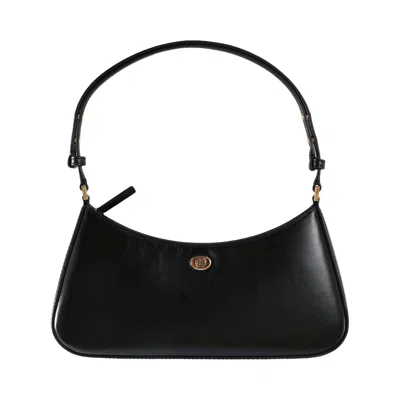 Pre-owned Tory Burch Robinson Zip Top Shoulder Bag 'black' | Women's Size Onesize