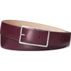 Tory Burch Roller Buckle Leather Belt In Red