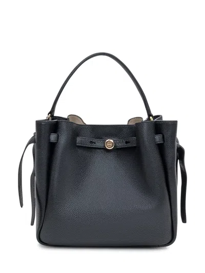 Tory Burch Romand Bucket Handbag In Black