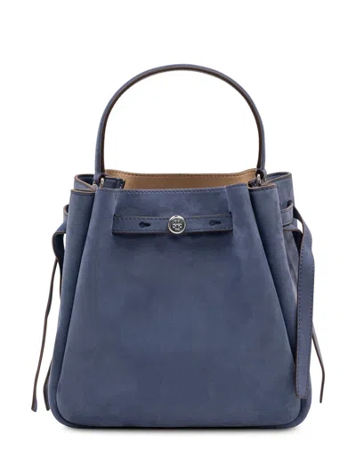 Tory Burch Romand Bucket Handbag In Soft Blue