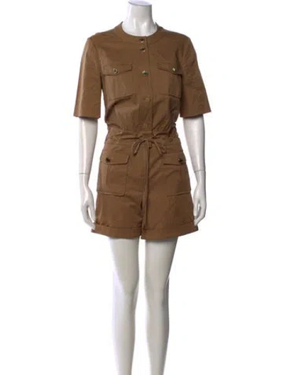 Pre-owned Tory Burch Romper In Brown