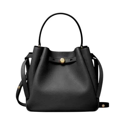 Pre-owned Tory Burch Romy Bucket Bag 'black' | Women's Size Onesize