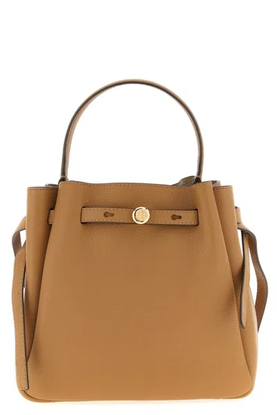 Tory Burch 'romy' Bucket Bag In Brown