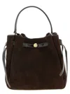 Tory Burch 'romy' Bucket Bag In Brown