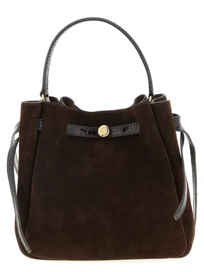Tory Burch 'romy' Bucket Bag In Brown