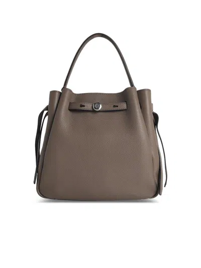 Tory Burch 'romy' Bucket Bag In Brown