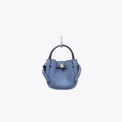Tory Burch Romy Bucket Bag Charm In Blue