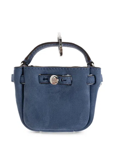 Tory Burch Romy Bucket Bag Charm In Blue