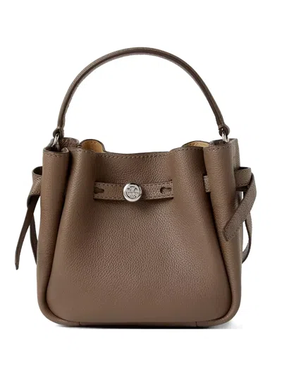 Tory Burch Romy Bucket Bag Charm In Brown