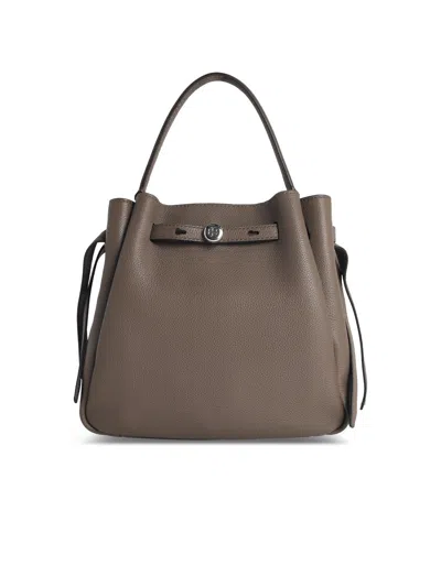 Tory Burch 'romy' Bucket Bag In Wild Mushroom Lear In Brown
