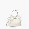 Tory Burch Romy Bucket Bag In Light Cream