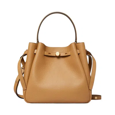 Pre-owned Tory Burch Romy Bucket Bag 'tiramisu' | Tan | Women's Size Onesize