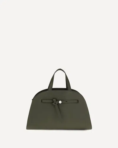 Tory Burch Romy Calf Leather Top Handle Bag In Purple