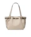 Tory Burch Romy Canvas Tote Shoulder Carryall Bag In Neutral
