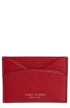 Tory Burch Romy Card Case In Red