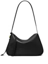 Tory Burch Romy Curved-flap Shoulder Bag In Black