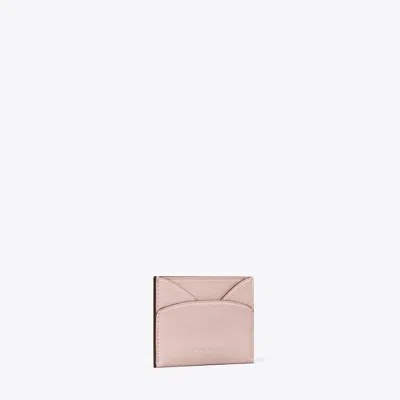 Tory Burch Romy Flat Card Case In Pink