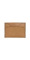 Tory Burch Romy Flat Card Case Tiramisu In Brown