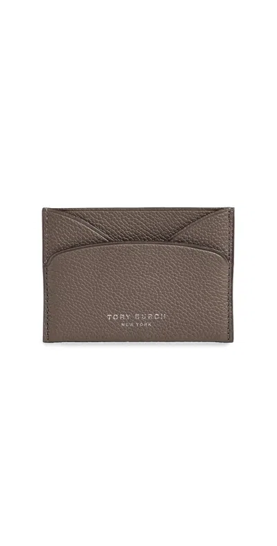 Tory Burch Romy Flat Card Case Wild Mushroom