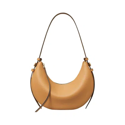Pre-owned Tory Burch Romy Half Moon Bag 'tiramisu' | Tan | Women's Size Onesize