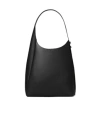 Tory Burch Romy Small Leather Hobo Bag In Black