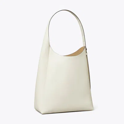 Tory Burch Romy Hobo Bag In Light Cream