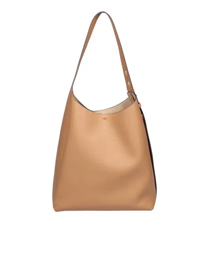Tory Burch Romy Hobo Bag Made Of Soft Hammered Leather