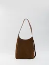 Tory Burch Romy Hobo Bag Small In Suede In Brown