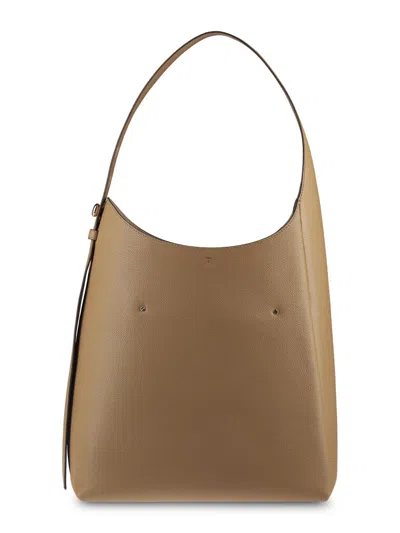 Tory Burch Romy Hobo Bag With Minimalist Design And Spacious Interior In Brown