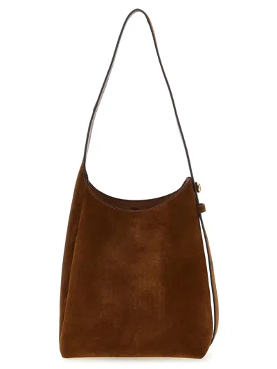 Tory Burch Romy Hobo Small Shoulder Bag In Brown
