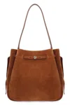 Tory Burch Romy Large Bucket Bag In Brown