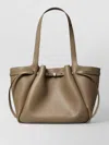 Tory Burch Romy Large Leather Tote Bag In Brown