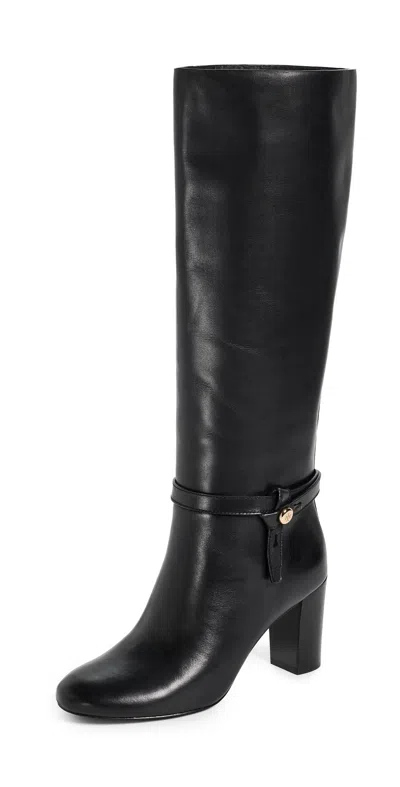 Tory Burch Romy Leather Boots Perfect Black
