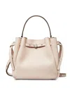 Tory Burch Romy Leather Bucket Bag In Pink