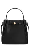 Tory Burch Bucket Bag With Top Handle And Gold-tone Hardware In Black