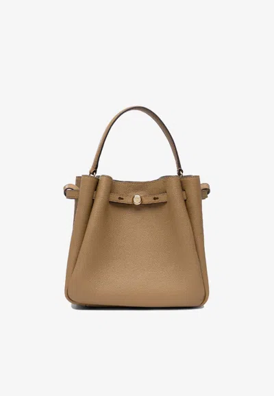 Tory Burch Brown Cow Leather Polyamide Polyurethane Handbags In Neutral