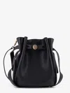 Tory Burch Romy Leather Crossbody Bag In Black