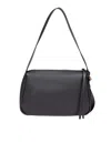 Tory Burch Romy Leather Shoulder Bag, Black In Black